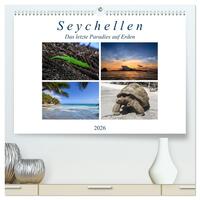 Seychellen - Das letzte Paradies auf Erden (hochwertiger Premium Wandkalender 2026 DIN A2 quer), Kunstdruck in Hochglanz