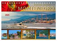 Reise nach Montenegro (Tischkalender 2025 DIN A5 quer), CALVENDO Monatskalender