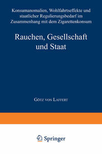 Vorderes Coverbild Rauchen, Gesellschaft und Staat