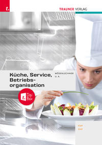 Vorderes Coverbild Küche, Service und Betriebsorganisation + TRAUNER-DigiBox