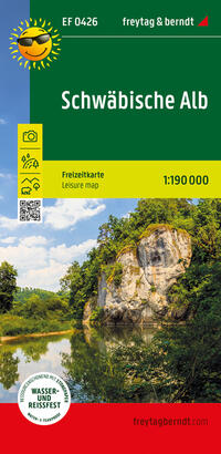 Schwäbische Alb, Freizeitkarte 1:190.000, freytag & berndt