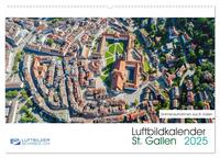 Luftbildkalender St. Gallen 2025 (Wandkalender 2025 DIN A2 quer), CALVENDO Monatskalender
