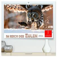 Vorderes Coverbild Im Reich der Eulen (hochwertiger Premium Wandkalender 2026 DIN A2 quer), Kunstdruck in Hochglanz