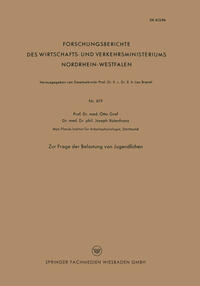 Zur Frage der Belastung von Jugendlichen