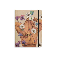 matabooks – Nachhaltiges A5 Notizbuch/Tagebuch/Bullet Journal/Schreibheft/Notebook aus Süßgraspapier – Nari Farbe: Apricot Orange (punktiert)