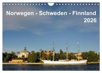 Norwegen - Schweden - Finnland (Wandkalender 2026 DIN A4 quer), CALVENDO Monatskalender