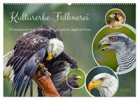 Kulturerbe Falknerei (Wandkalender 2025 DIN A2 quer), CALVENDO Monatskalender