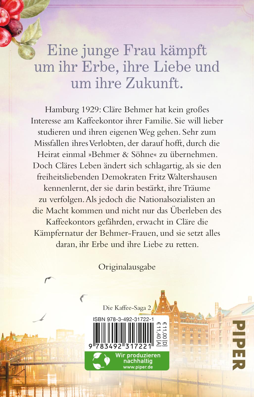 Rückseitencover Töchter der Speicherstadt – Der Geschmack von Freiheit