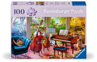 Ravensburger Puzzle 12001366 - Musikalische Jahreszeiten - 100 Teile Puzzle für ältere Menschen und Senioren, mit größeren, griffigen Puzzleteilen, großer Bildvorlage und mit Unterlage zum Puzzeln