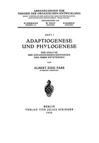 Adaptiogenese und Phylogenese