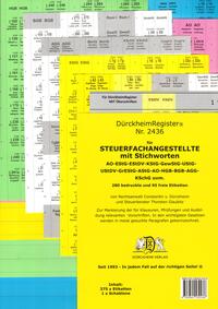 DürckheimRegister® STEUERFACHANGESTELLTE MIT STICHWORTEN