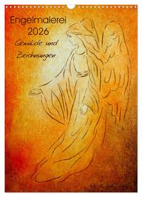 Vorderes Coverbild Engelmalerei 2026 Gemälde und Zeichnungen (Wandkalender 2026 DIN A3 hoch), CALVENDO Monatskalender
