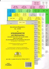 DürckheimRegister® STEUERGESETZE MIT STICHWORTEN