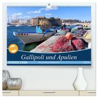 Gallipoli und Apulien - Faszination Süditalien (hochwertiger Premium Wandkalender 2026 DIN A2 quer), Kunstdruck in Hochglanz