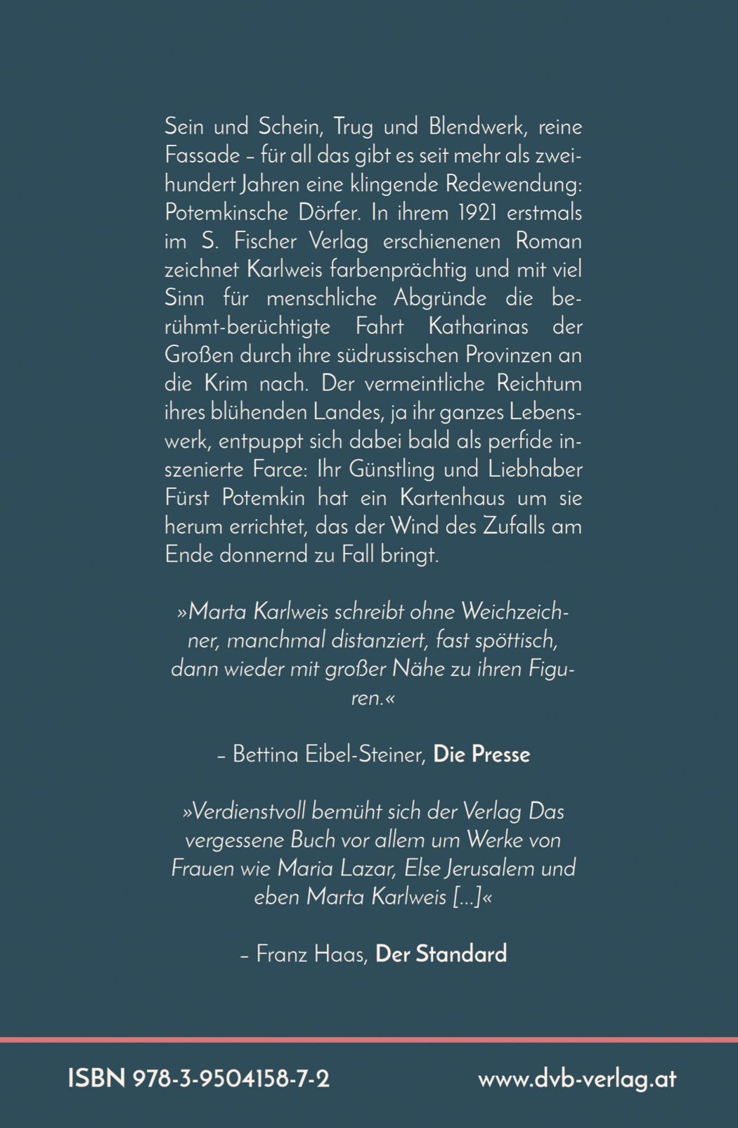 Rückseitencover Das Gastmahl auf Dubrowitza