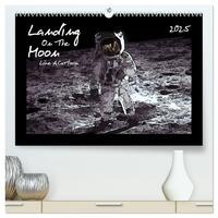 Landing On The Moon Like A Cartoon (hochwertiger Premium Wandkalender 2025 DIN A2 quer), Kunstdruck in Hochglanz