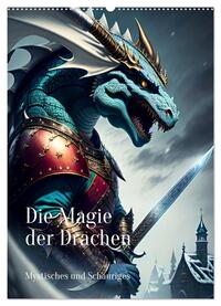 Die Magie der Drachen - Mystisches und Schauriges (Wandkalender 2025 DIN A2 hoch), CALVENDO Monatskalender