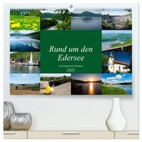 Rund um den Edersee (hochwertiger Premium Wandkalender 2025 DIN A2 quer), Kunstdruck in Hochglanz