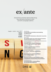 ex/ante 1/2021 Krise