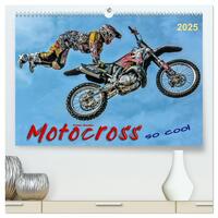 Motocross - so cool (hochwertiger Premium Wandkalender 2025 DIN A2 quer), Kunstdruck in Hochglanz