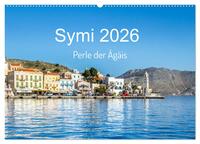Symi 2026, Perle der Ägäis (Wandkalender 2026 DIN A2 quer), CALVENDO Monatskalender