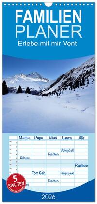 Familienplaner 2026 - Erlebe mit mir Vent mit 5 Spalten (Wandkalender, 21 x 45 cm) CALVENDO