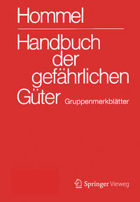 Vorderes Coverbild Handbuch der gefährlichen Güter. Gruppenmerkblätter