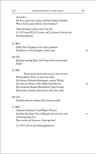 Beispielinhalt (Bild) William Shakespeares Star Wars