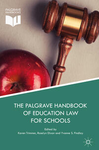 Vorderes Coverbild The Palgrave Handbook of Education Law for Schools
