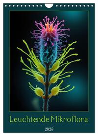 Leuchtende Mikroflora (Wandkalender 2025 DIN A4 hoch), CALVENDO Monatskalender