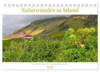 Naturwunder in Island (Tischkalender 2026 DIN A5 quer), CALVENDO Monatskalender