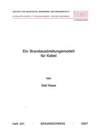 Ein Brandausbreitungsmodell für Kabel