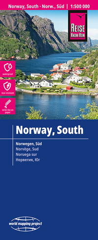 Reise Know-How Landkarte Norwegen, Süd / Norway, South (1:500.000)