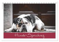 Hunde-Spruchreif (Tischkalender 2025 DIN A5 quer), CALVENDO Monatskalender