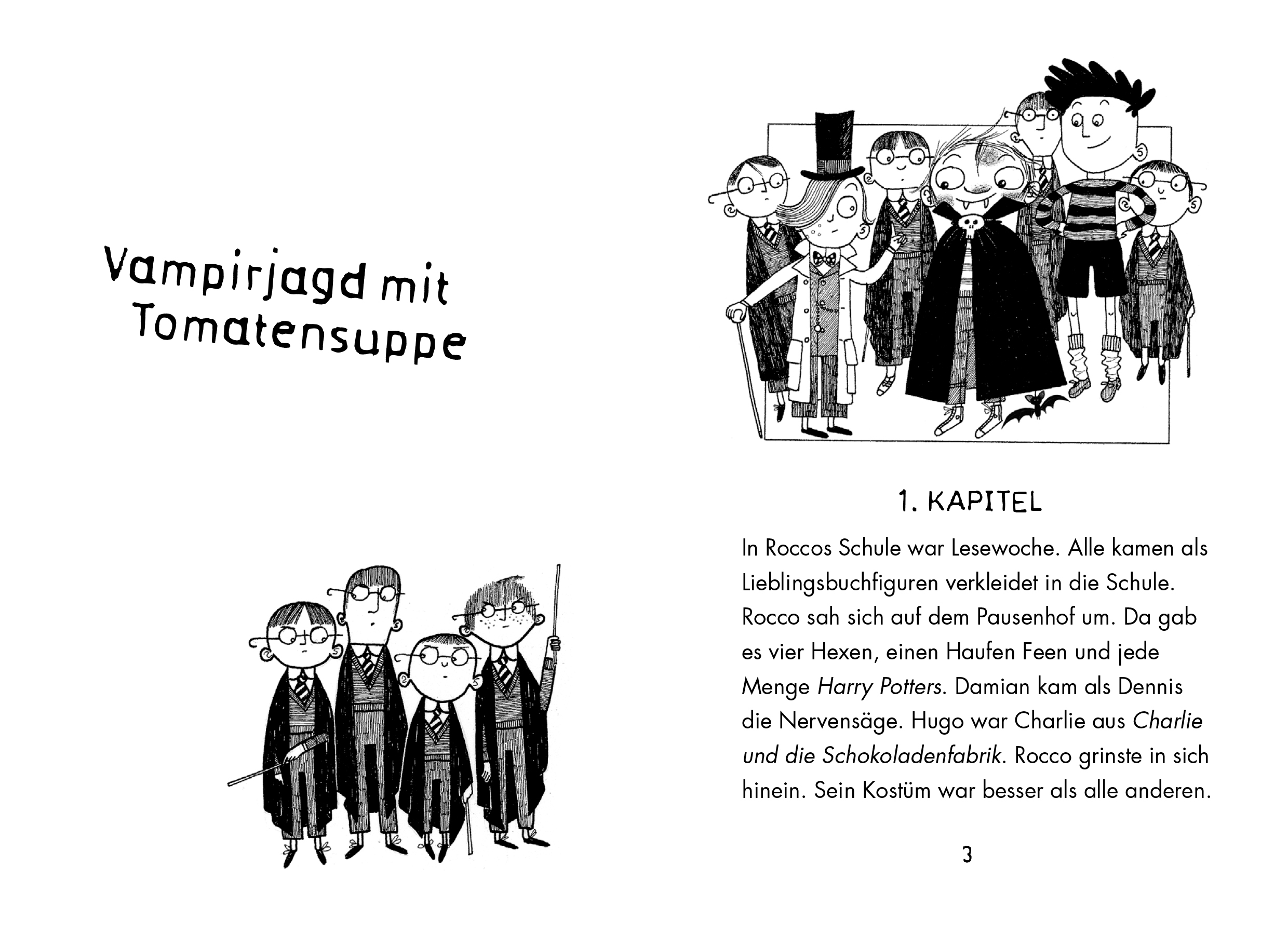 Beispielinhalt (Bild) Rocco Randale 10 - Vampirjagd mit Tomatensuppe
