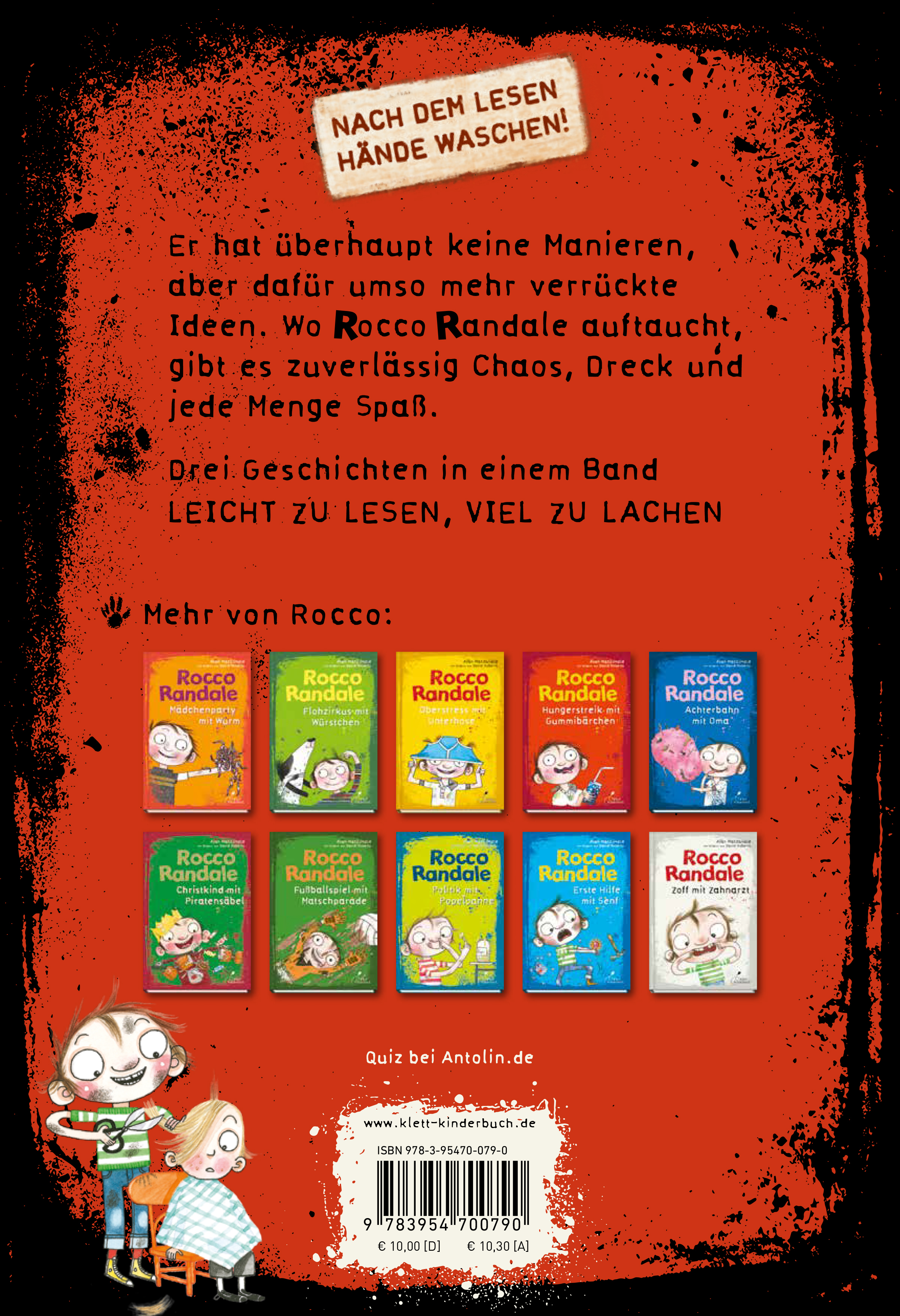 Rückseitencover Rocco Randale 10 - Vampirjagd mit Tomatensuppe
