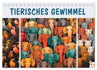 Tierisches Gewimmel (Tischkalender 2025 DIN A5 quer), CALVENDO Monatskalender