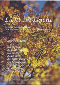 Vorderes Coverbild Licht im Leicht
