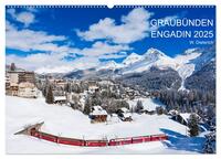 Graubünden Engadin 2025 (Wandkalender 2025 DIN A2 quer), CALVENDO Monatskalender