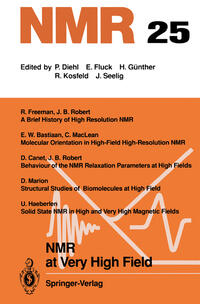 NMR at Very High Field