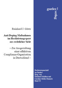 Anti-Doping-Maßnahmen im Hochleistungssport aus rechtlicher Sicht