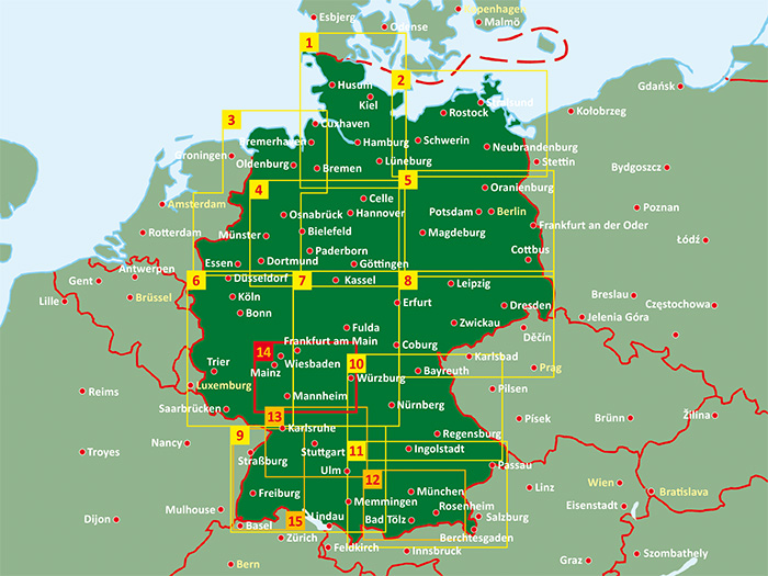 Rund um Frankfurt, Autokarte 1:150.000, Top 10 Tips, Blatt 14