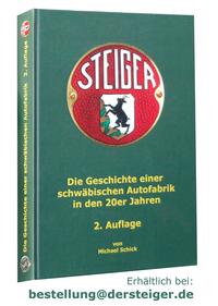 Vorderes Coverbild STEIGER - Die Geschichte einer schwäbischen Autofabrik in den 20er Jahren