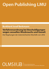 Vorderes Coverbild Verfahrensordnung bei Beschuldigungen wegen sexuellen Missbrauchs und Gewalt