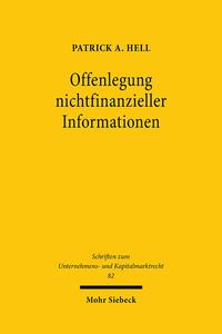 Offenlegung nichtfinanzieller Informationen