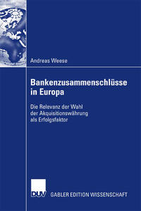 Vorderes Coverbild Bankenzusammenschlüsse in Europa