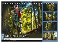 Mountainbike Action (Tischkalender 2025 DIN A5 quer), CALVENDO Monatskalender