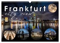 Frankfurt city view (Wandkalender 2025 DIN A3 quer), CALVENDO Monatskalender