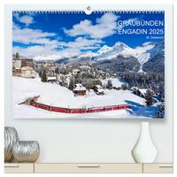 Graubünden Engadin 2025 (hochwertiger Premium Wandkalender 2025 DIN A2 quer), Kunstdruck in Hochglanz