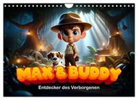Max und Buddy: Entdecker des Verborgenen (Wandkalender 2025 DIN A4 quer), CALVENDO Monatskalender